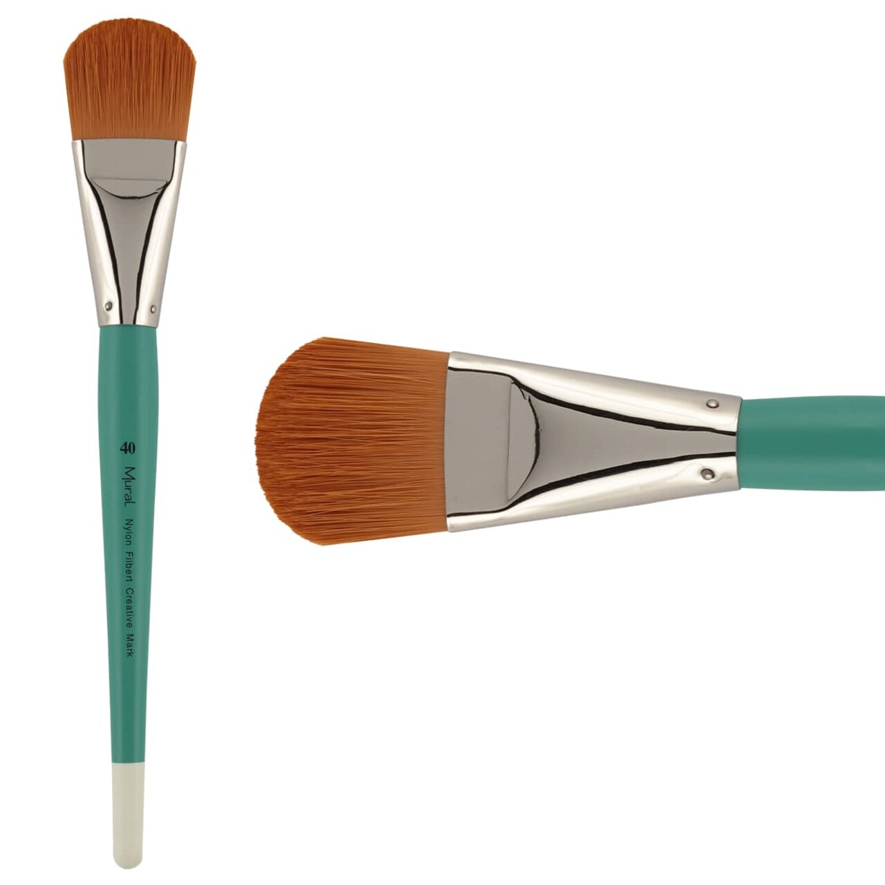 Creative Mark Mural Large Artist Brushes - Golden Taklon Paint Brushes for Acrylic Painting and Watercolor